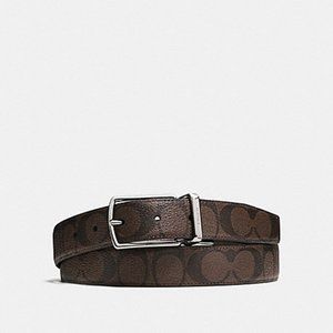 Coach Coated Canvas Belt Cut-to-Size 47" Brown